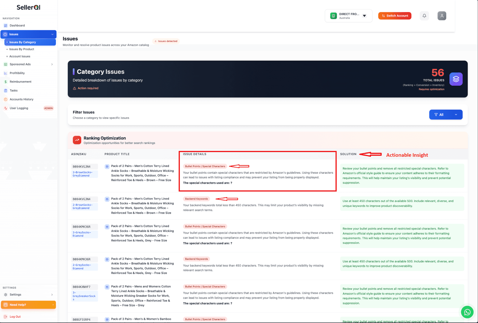 Amazon restricted words compliance audit