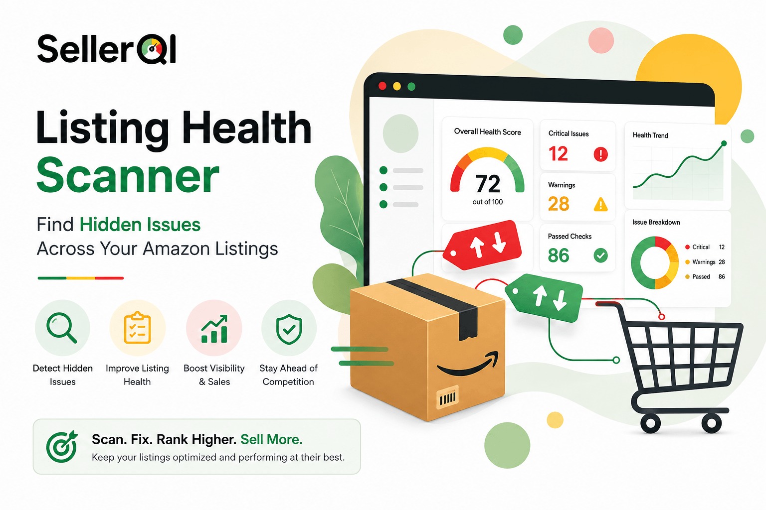 SellerQI's Listing Health Scanner: Find Hidden Issues Across Your Amazon Listings